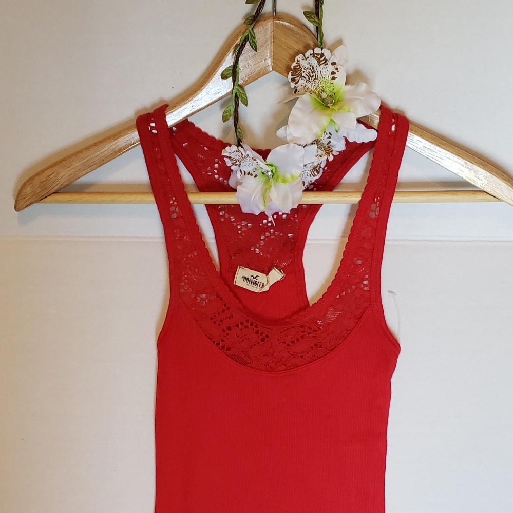 Hollister laced racer back tank 📍Price Drop!